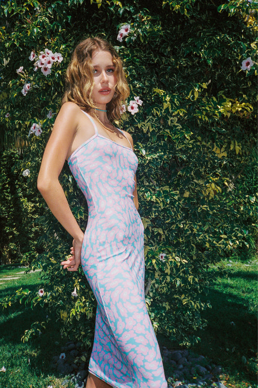 Quinn Daisy Dream Terry Midi Dress by Frankies Bikinis 