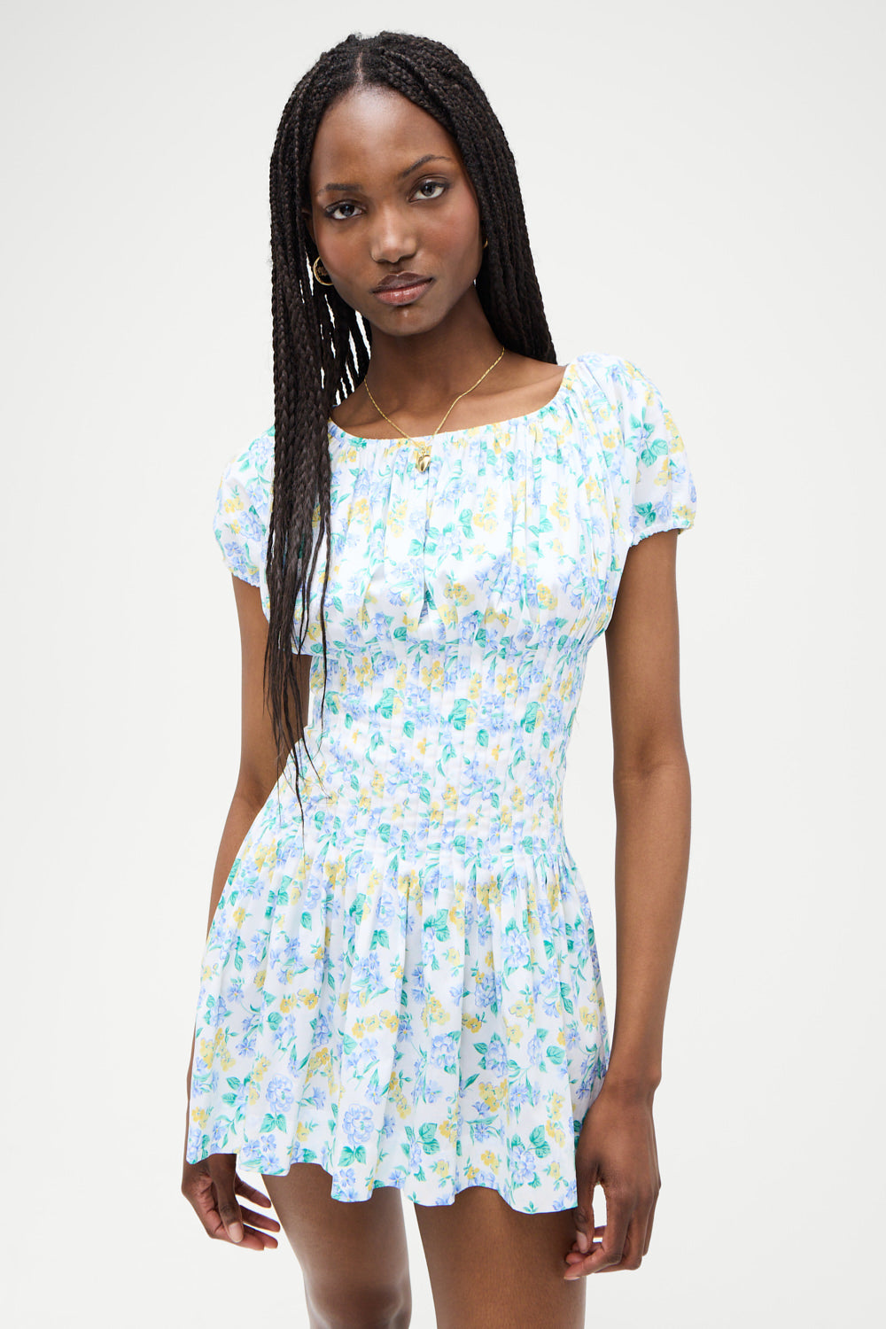 Sadie Mini Dress - Coastal Floral