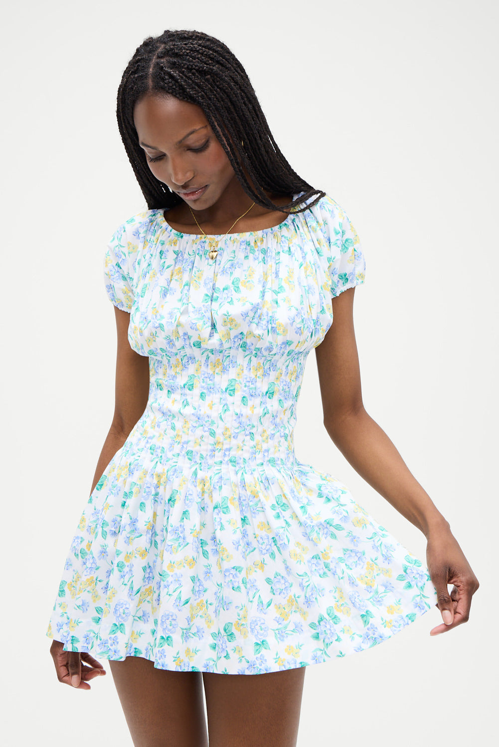 Sadie Mini Dress - Coastal Floral