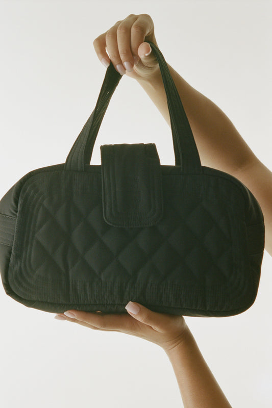 Active Venus Quilted Bag Black by Frankies Bikinis 