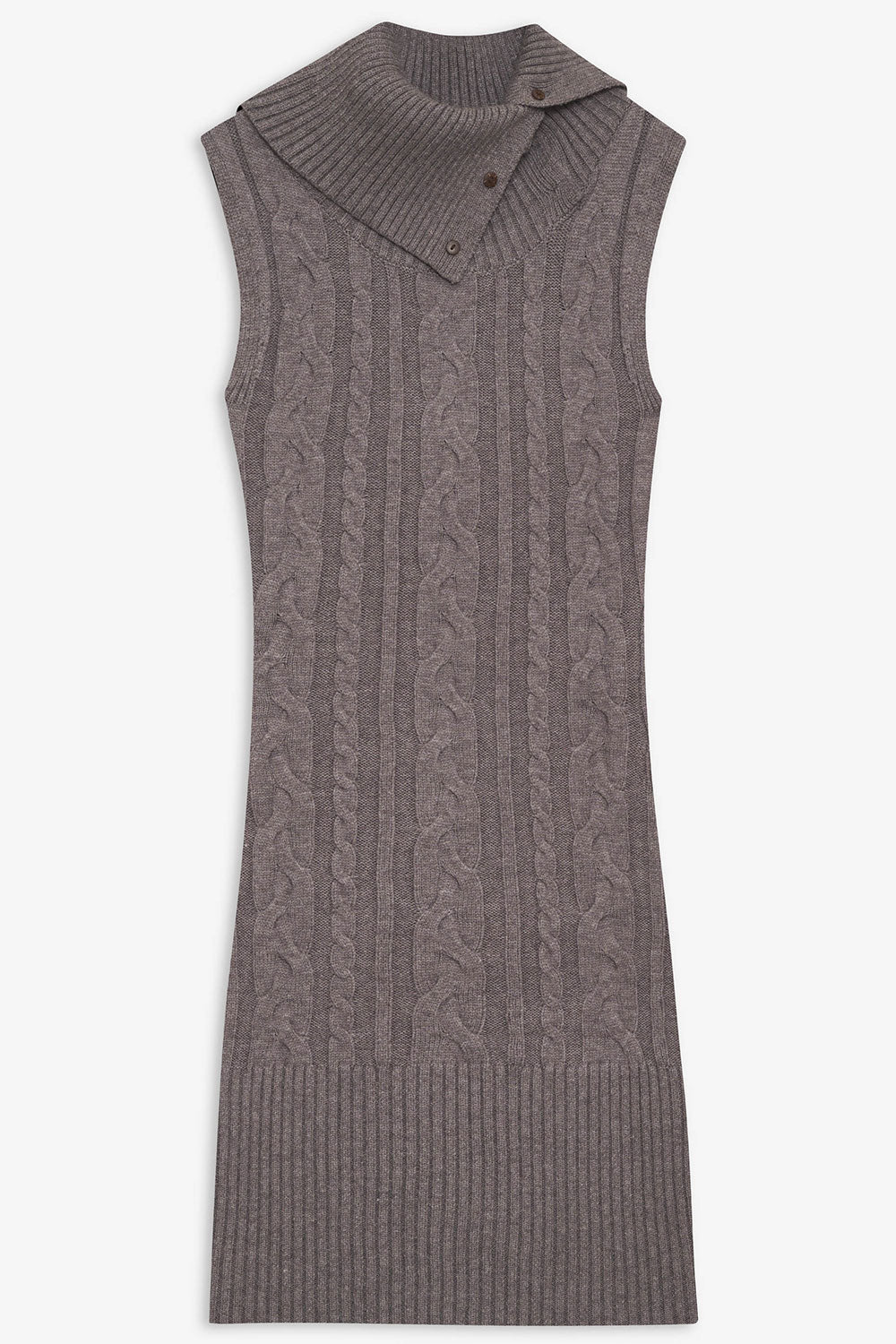 storm cable cloud knit mini dress Mini Dress Cable Knit Turtleneck Dress Storm Cable Cloud Knit Mini Dress Dark Pearl