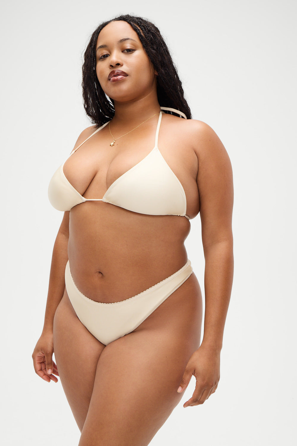 x DJERF AVENUE Sunrise Micro Bikini Top - Sand Castle