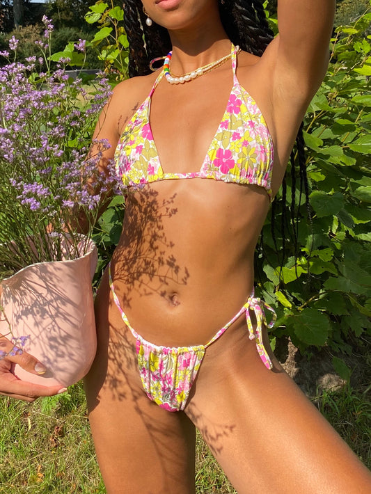 Amaka Hamelijnck Edit Tia Mai Tai Floral String Bikini Set by Frankies Bikinis 