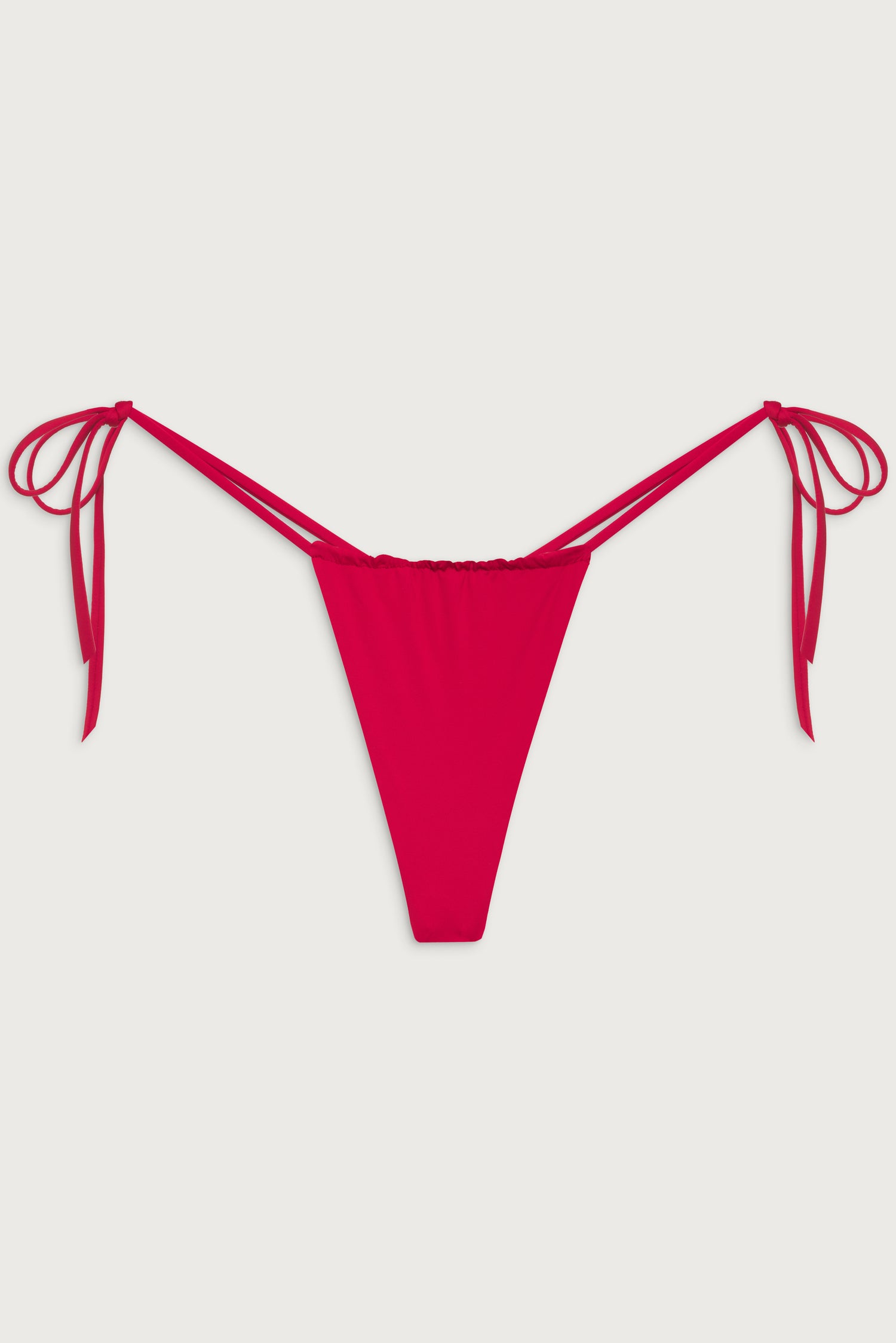 Tia String Bikini Bottom - True Red