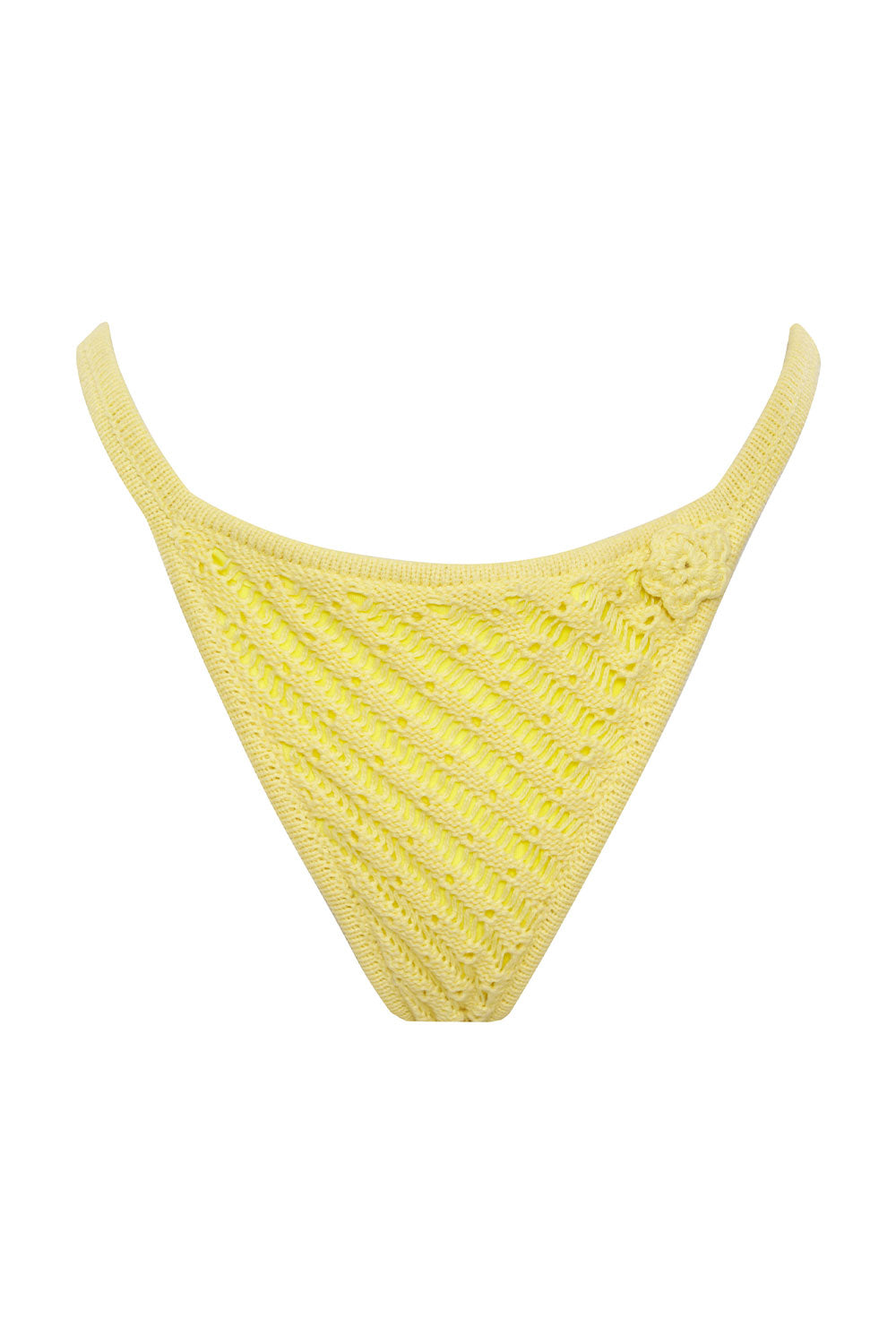 Tide Crochet Cheeky Bikini Bottom - Honey Butter