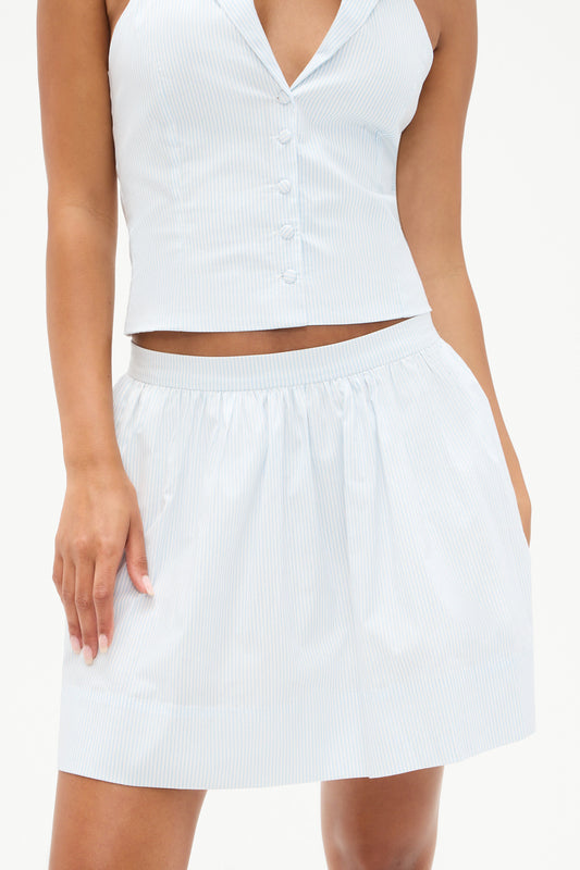 Product--Tory Striped Skirt - Saltwater Stripe