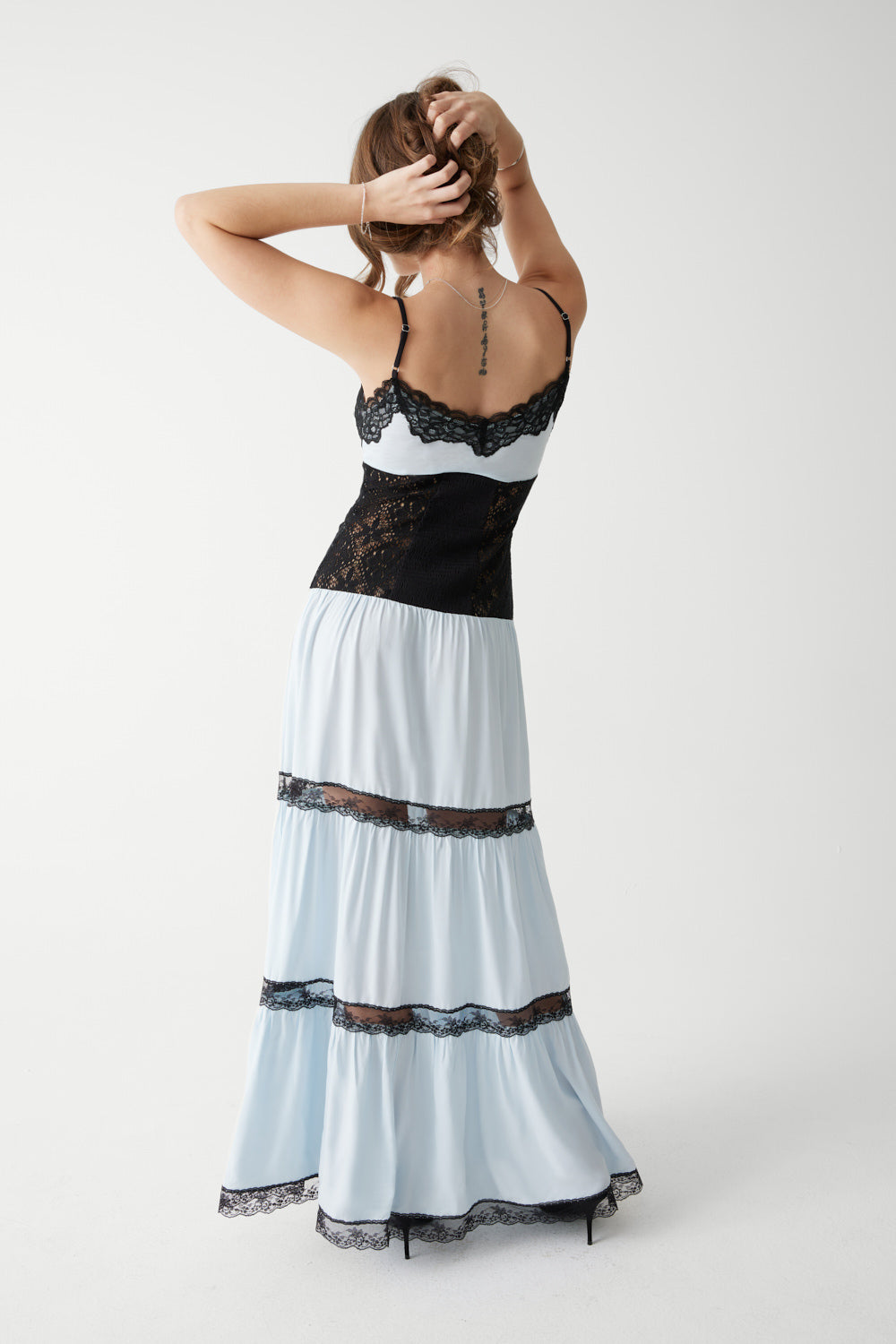 Vineyard Crochet Maxi Dress - Moonlight