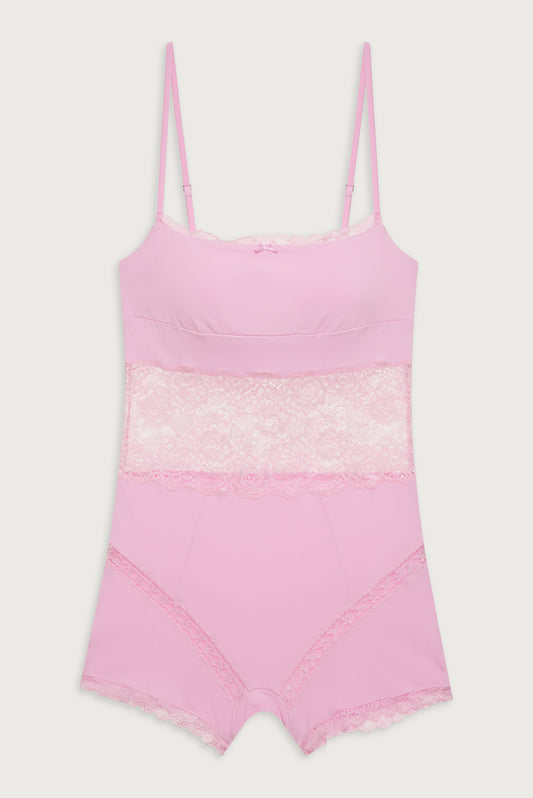 Whisper Lace Bodysuit French Rose by Frankies Bikinis 