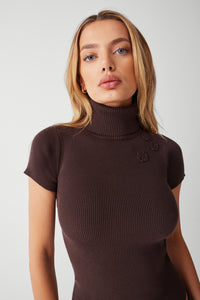 Elle Ribbed Cloud Knit Sweater - Mocha