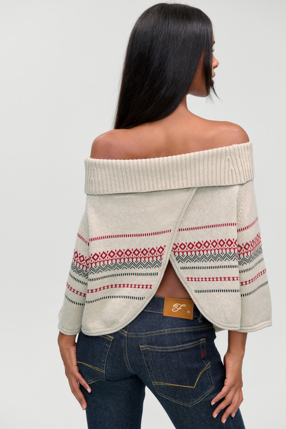 Adams Cotton Knit Poncho - Taos
