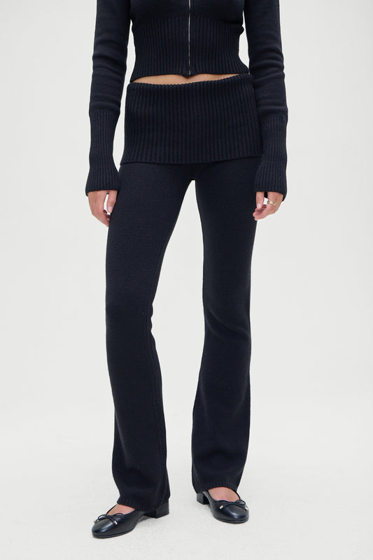 Product--Aimee cloud knit pants black