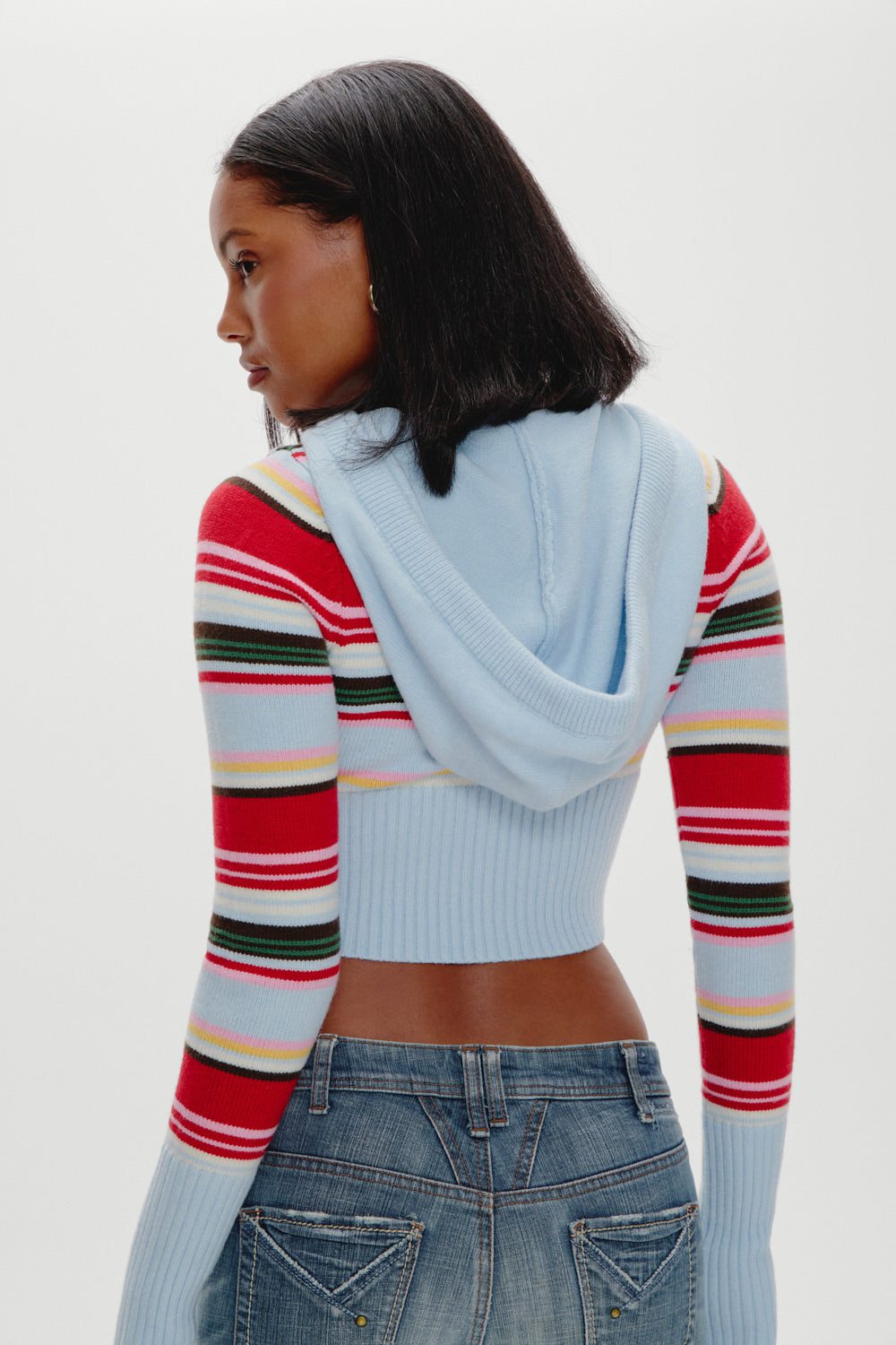 Aimee Zip Up Knit Hoodie  Ocean Ave