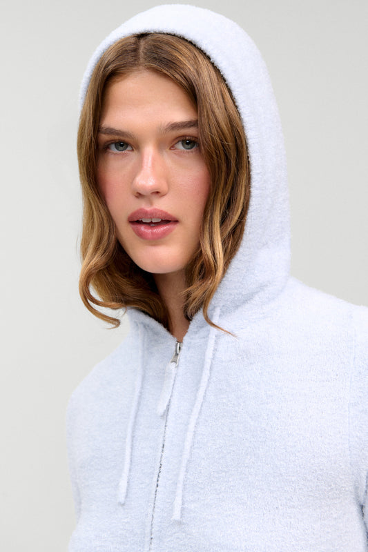 Product-Hover--x Barefoot Dreams Aimee Zip Up Hoodie - Ocean Mist