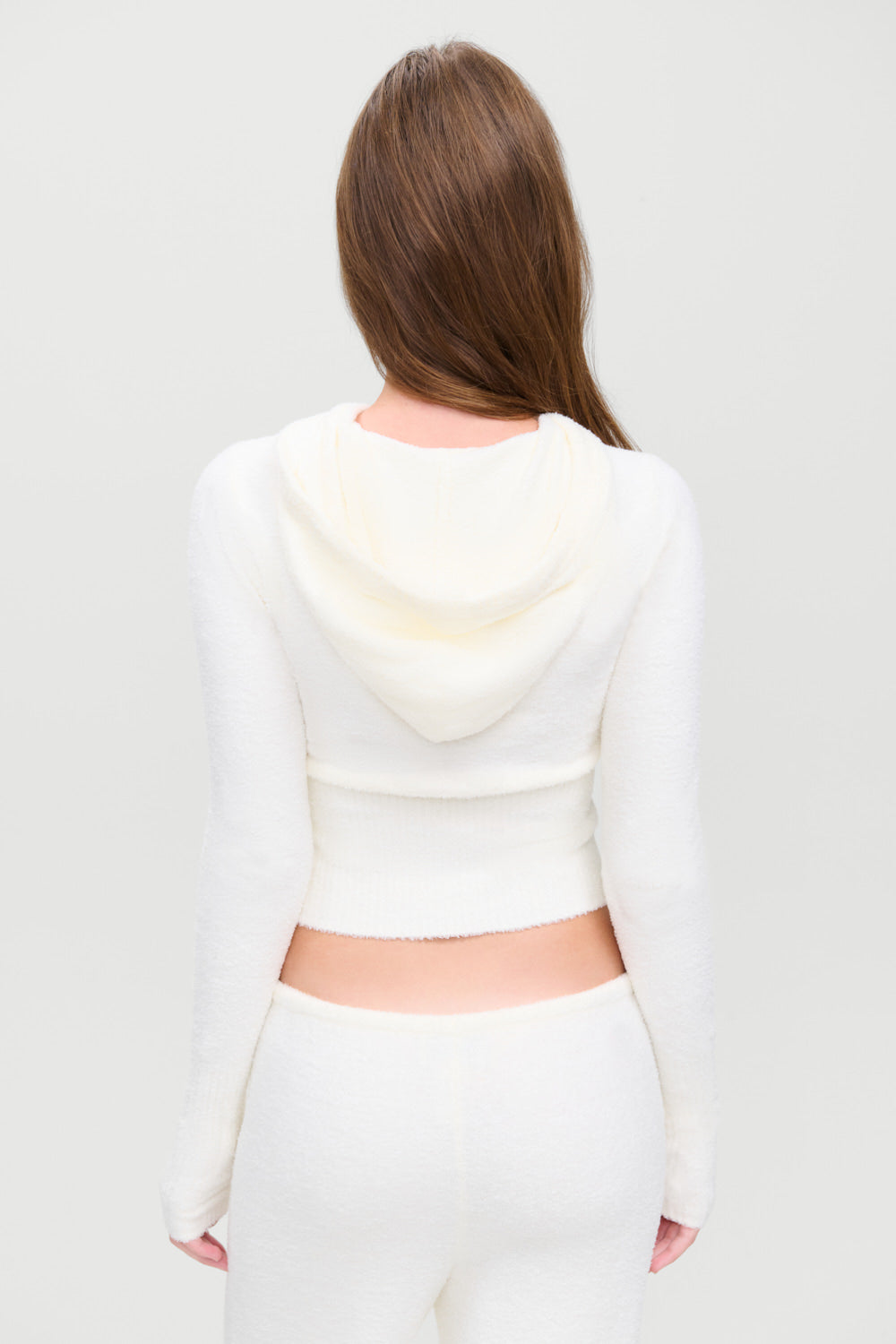 x Barefoot Dreams Aimee Zip Up Hoodie  Pearl