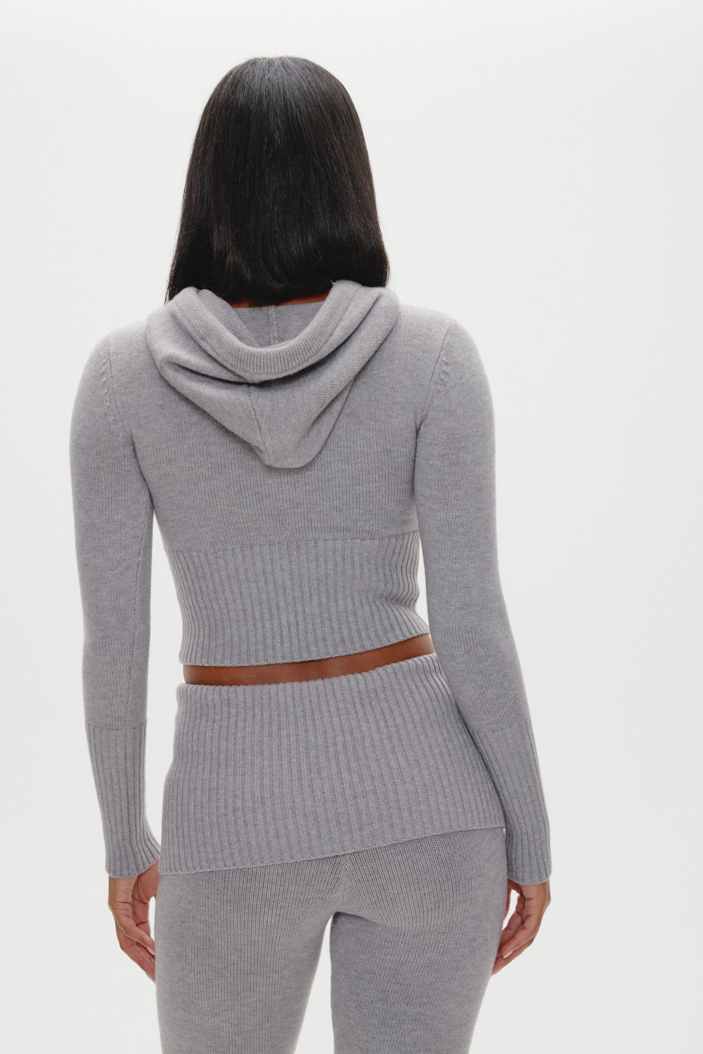 Aimee Zip Up Hoodie - Rain Cloud