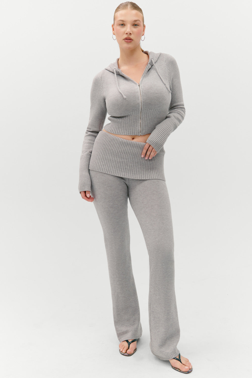 Aimee Knit Pants  Rain Cloud