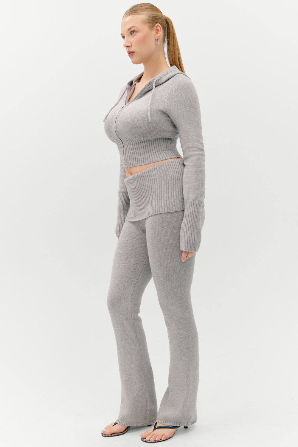 Aimee Knit Pants  Rain Cloud