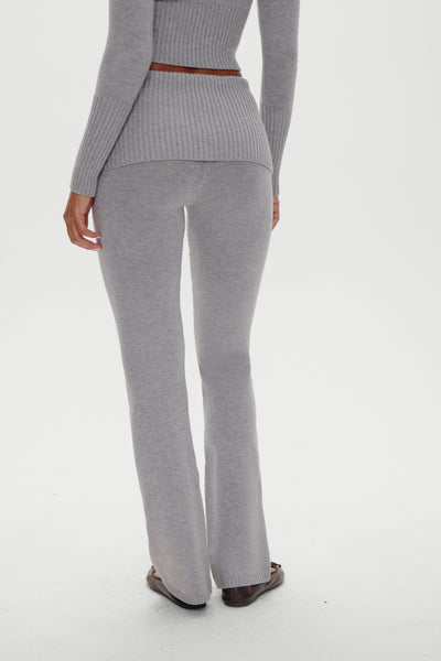 Aimee Knit Pants - Rain Cloud