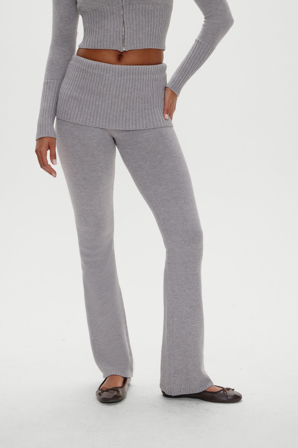 Aimee Knit Pants  Rain Cloud