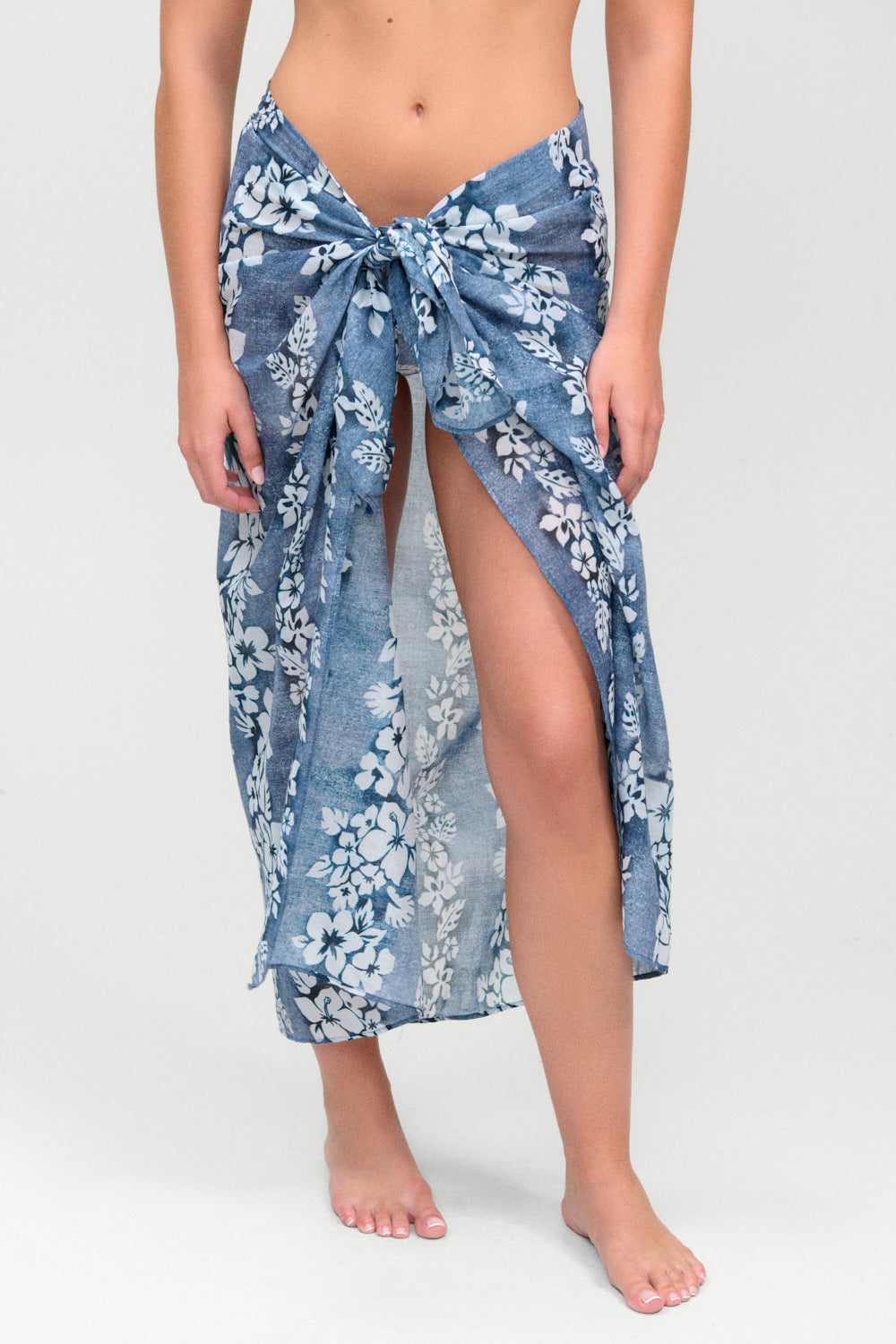 Alessia Cotton Sarong  Blue Lei