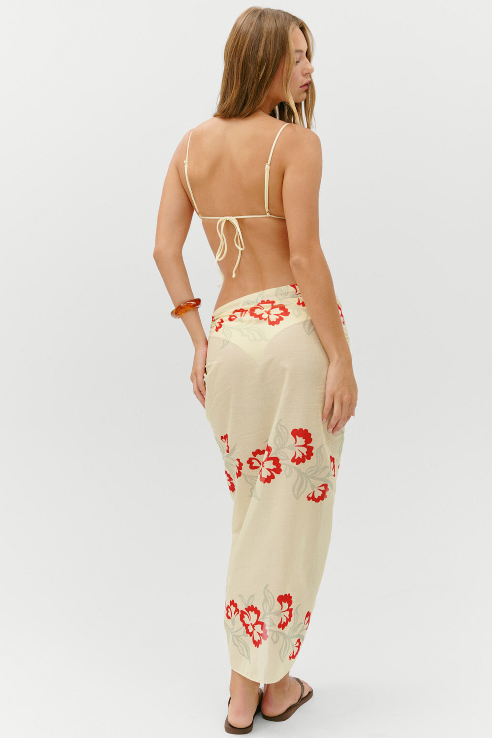 Alessia Cotton Sarong  Hibiscus Beach