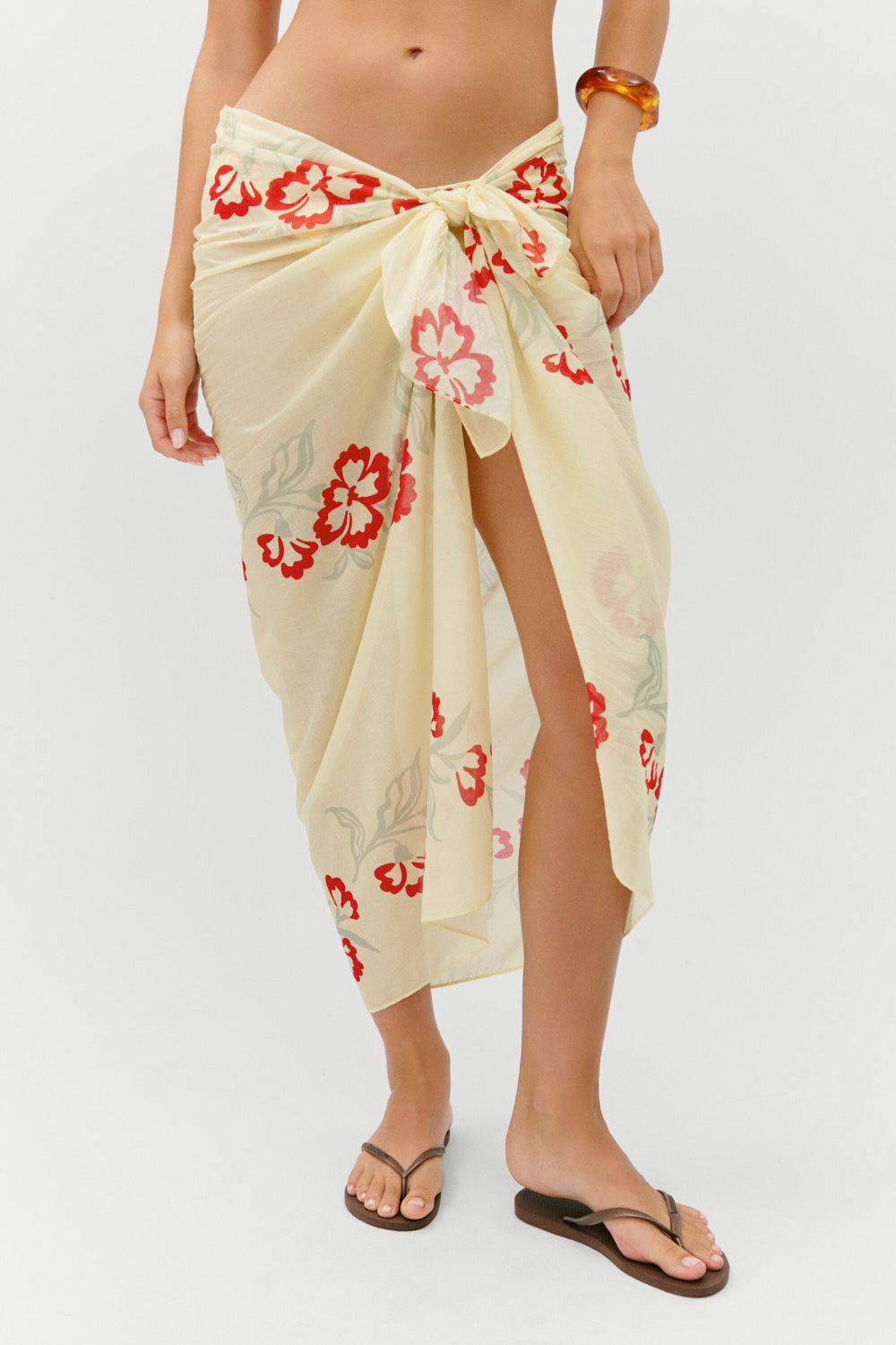 Alessia Cotton Sarong  Hibiscus Beach