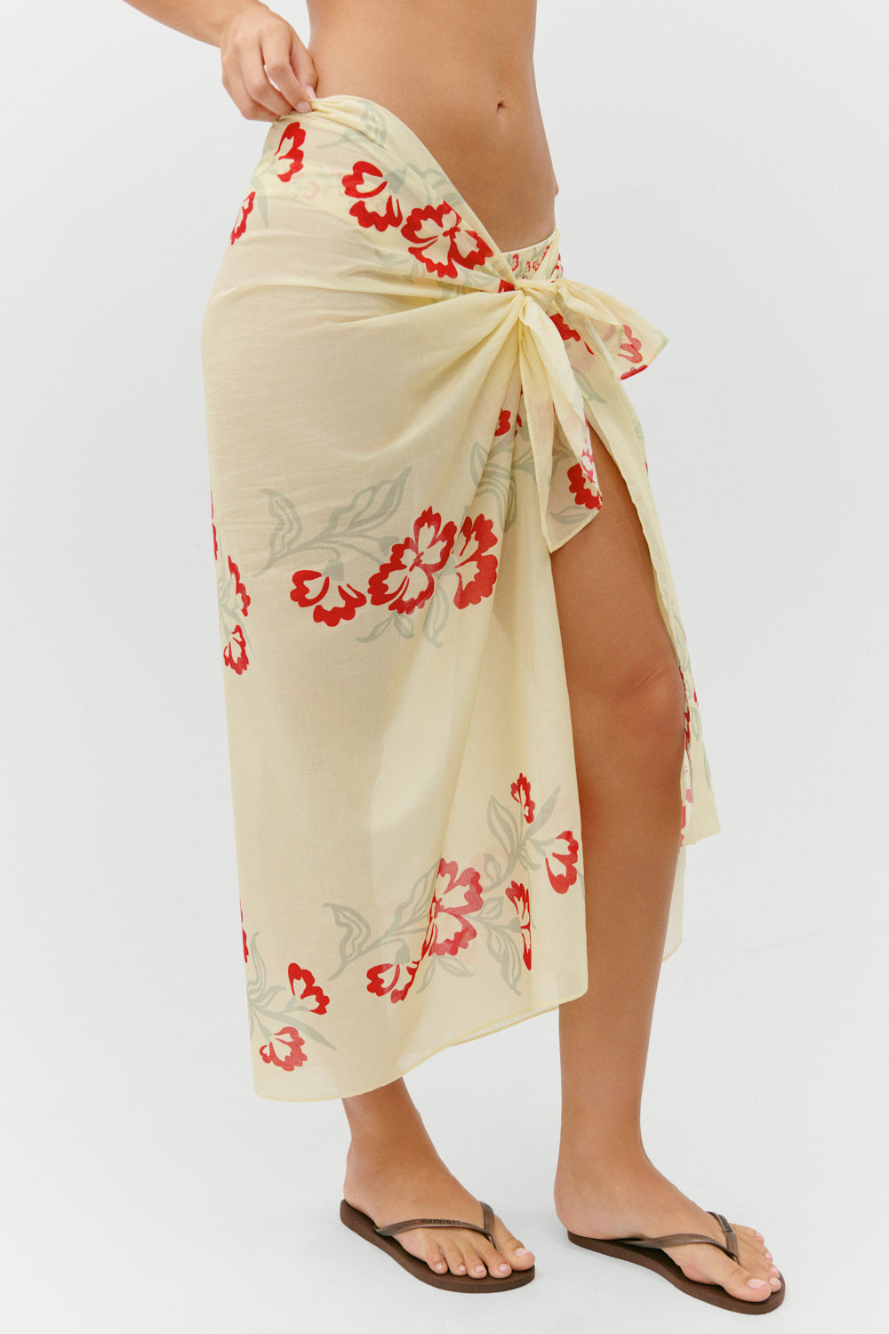 Alessia Cotton Sarong  Hibiscus Beach
