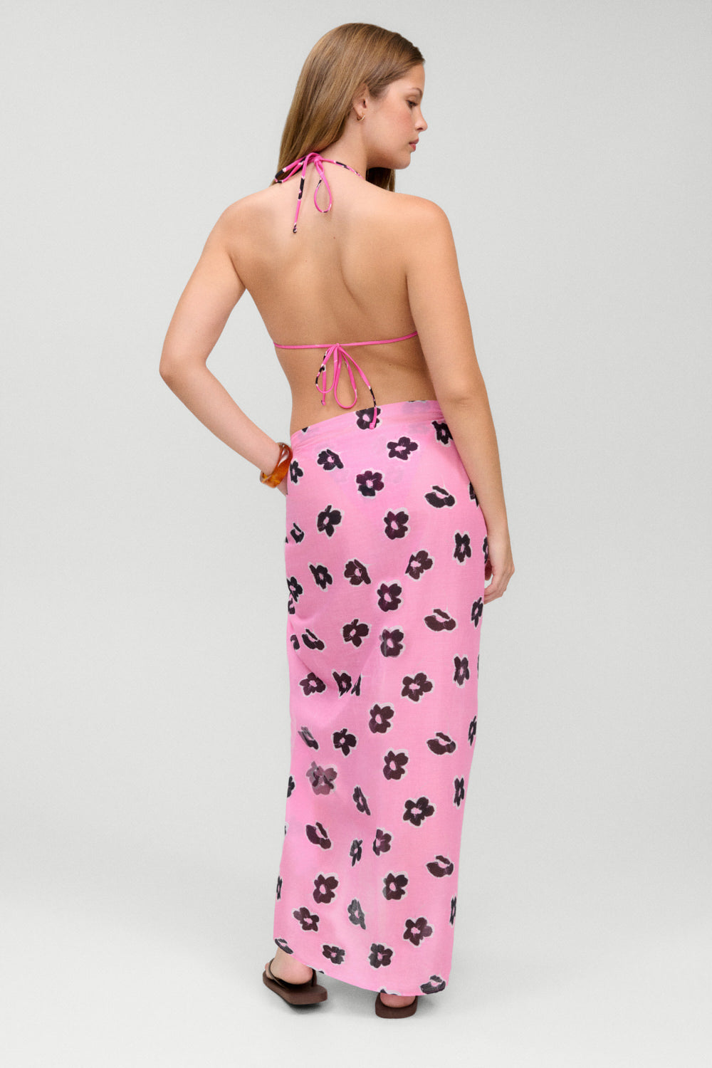 Alessia Cotton Sarong  Pink Fantasy