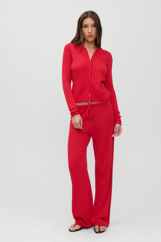 Product-Hover--x JENNIE Atlas Knit Hoodie - Lip Tint