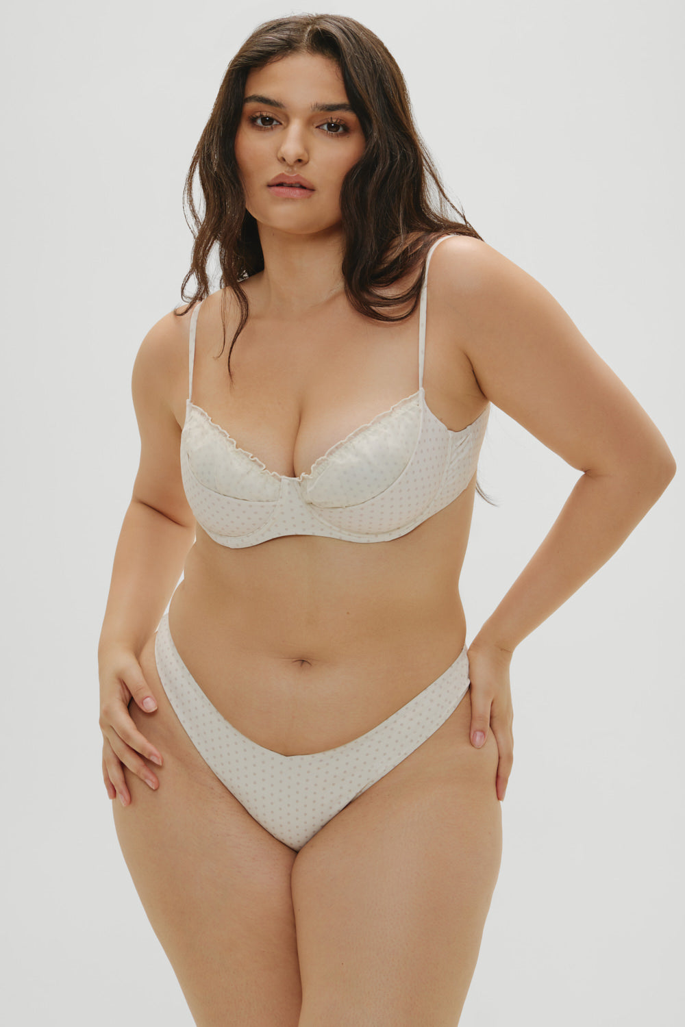 x Khy Austin Underwire Bikini Top  Pearl Dot