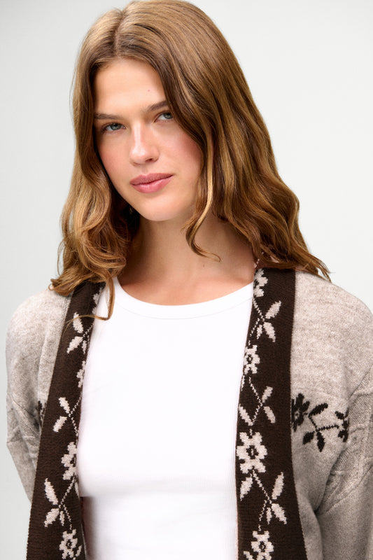 Product-Hover--Autumn Oversized Belted Cardigan - Timber