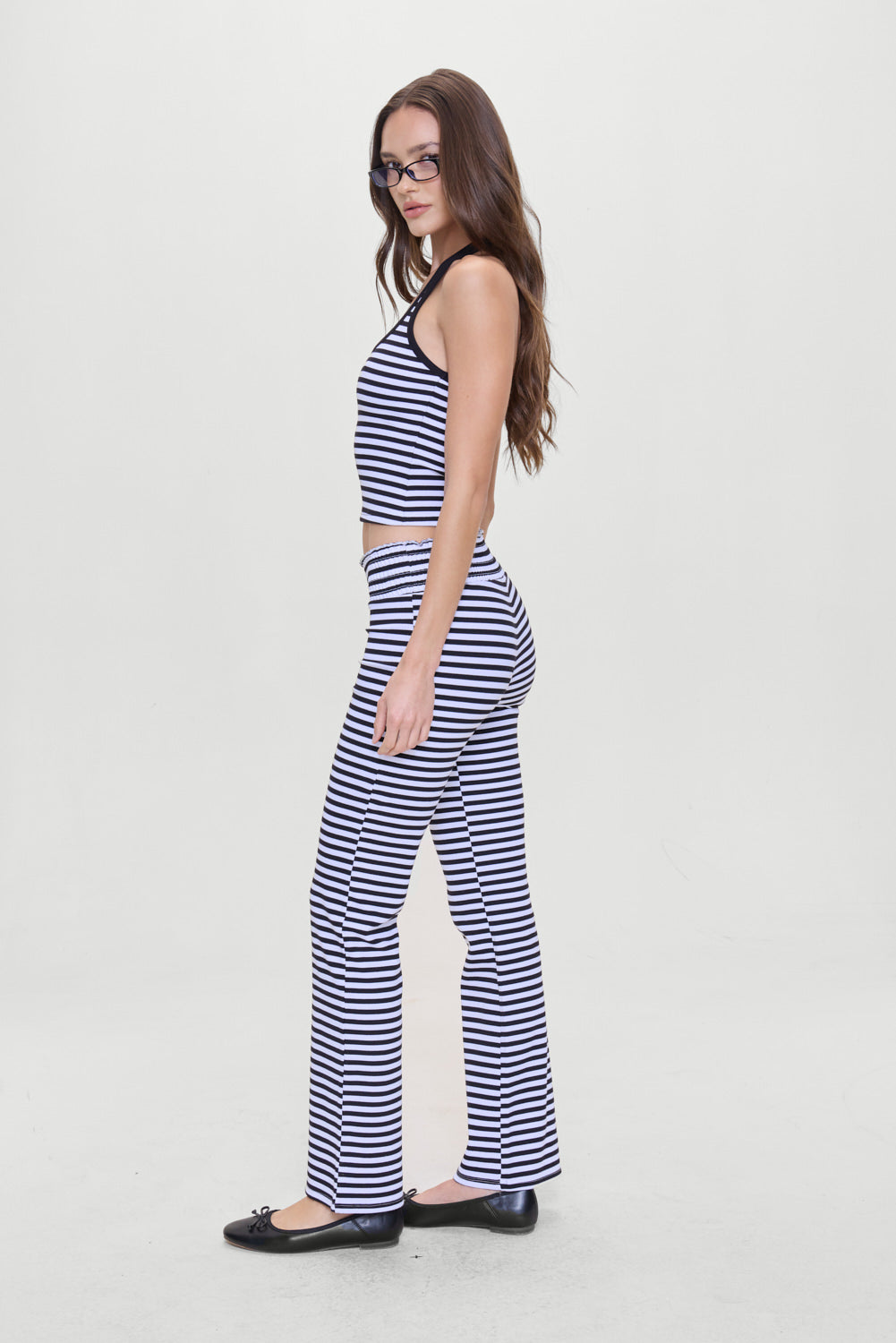 Bambi Striped Flare Pants  Silhouette Stripe