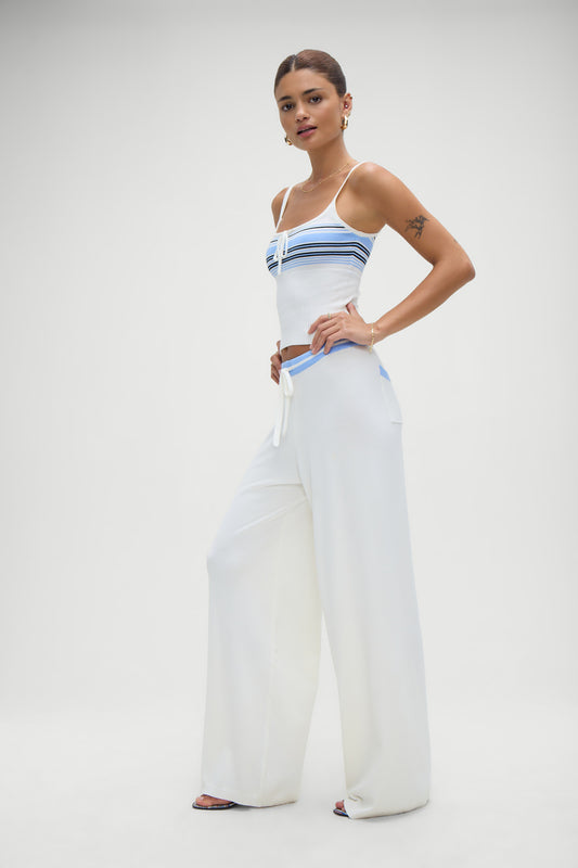 Product-Hover--Barrymore Knit Pants in Hampton Stripe with Blue Trim