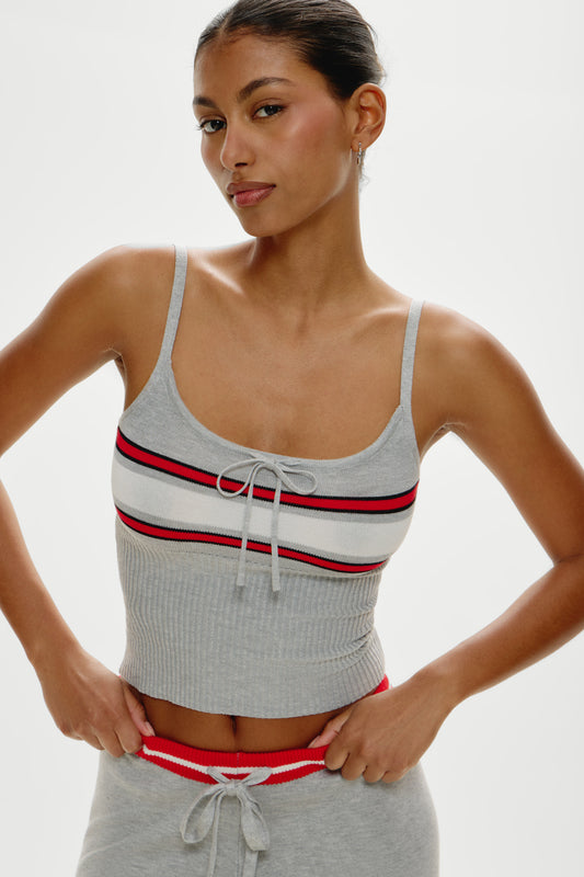 Product--Barrymore Knit Tank Top - Mochi Stripe