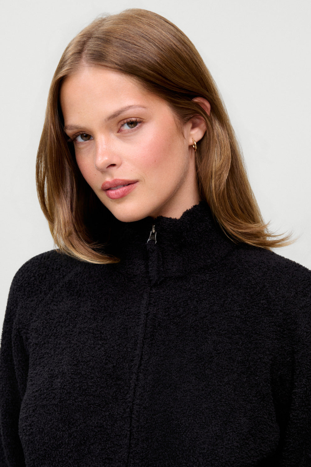 x Barefoot Dreams Bea Knit Sweater  Black