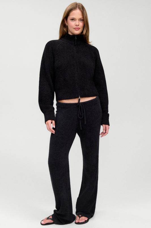 Product-Hover--x Barefoot Dreams Bea Knit Sweater - Black