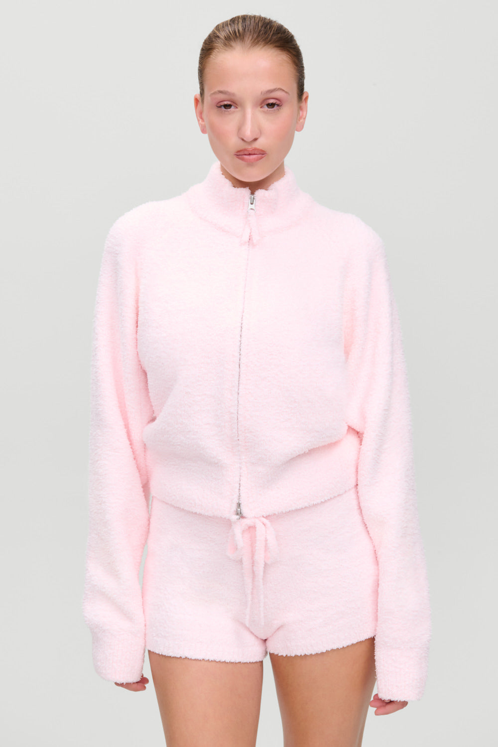 x Barefoot Dreams Bea Knit Sweater  Cotton Candy