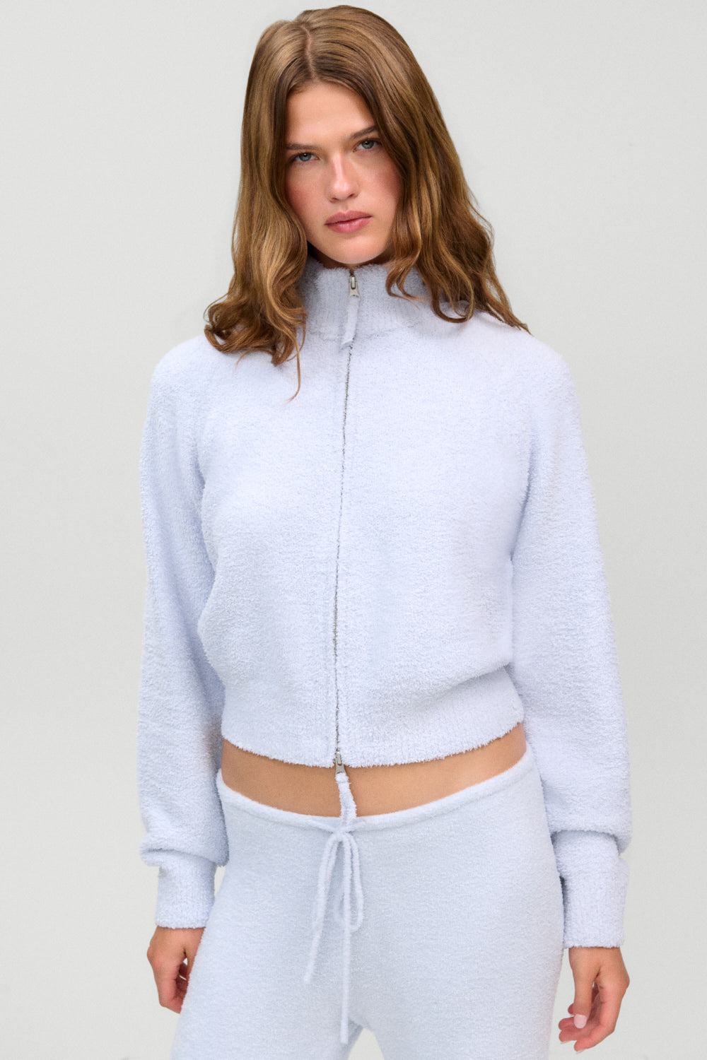 x Barefoot Dreams Bea Knit Sweater  Ocean Mist