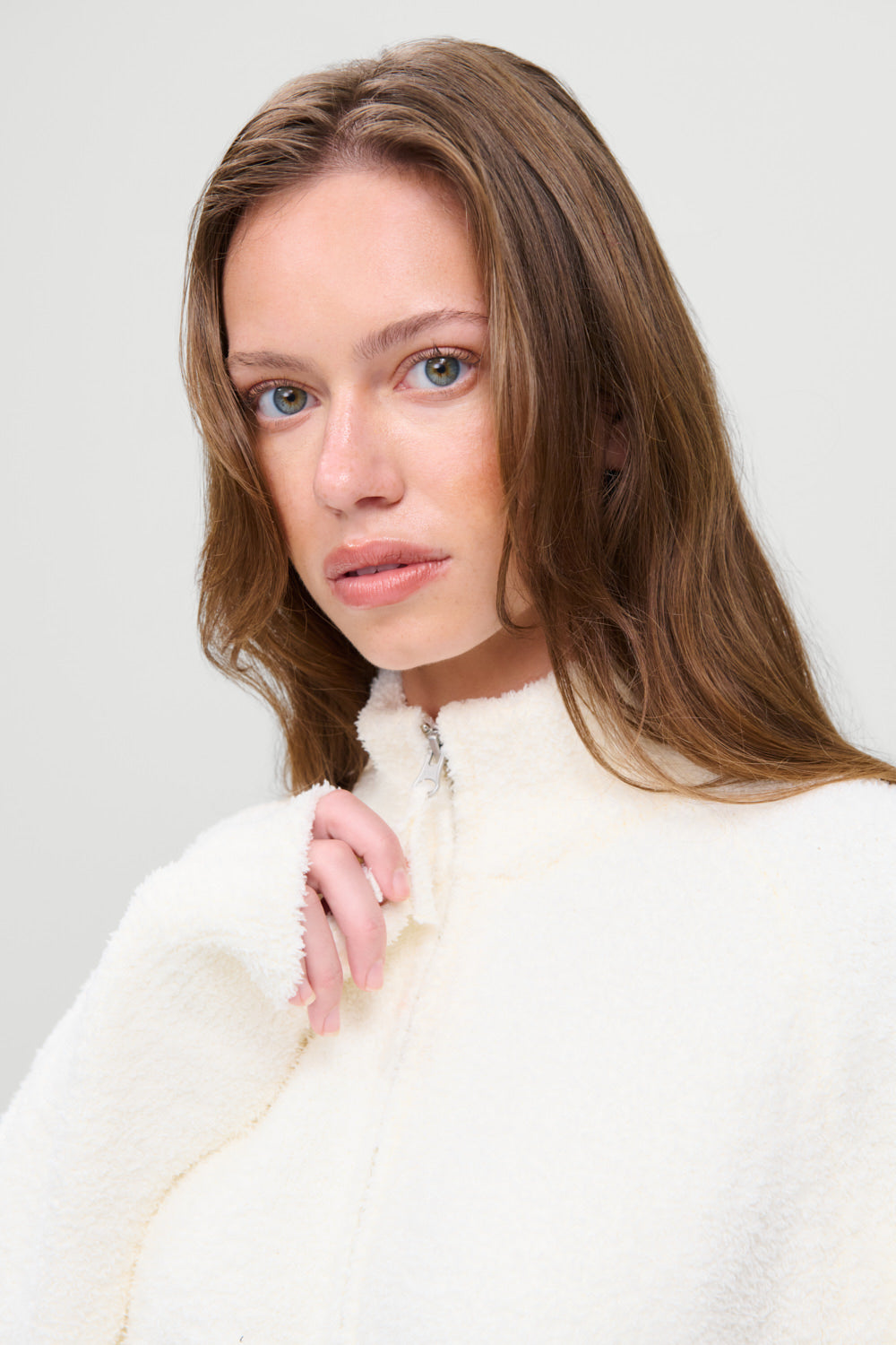 x Barefoot Dreams Bea Knit Sweater  Pearl