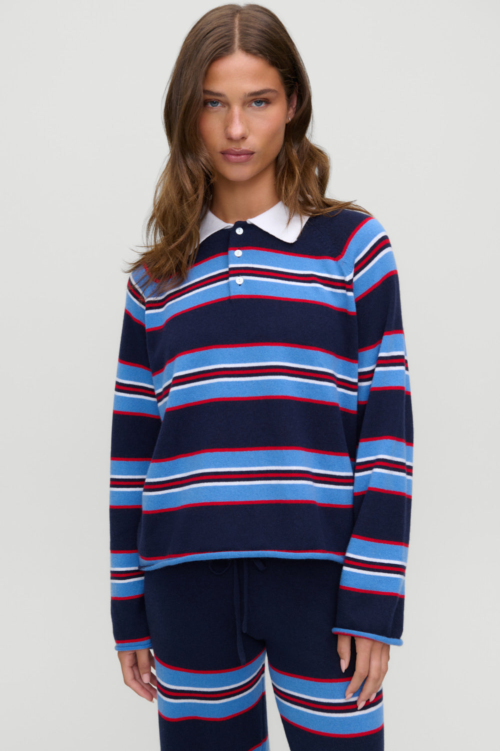 Benson Cashmere Rugby Sweater  Rugby Stripe