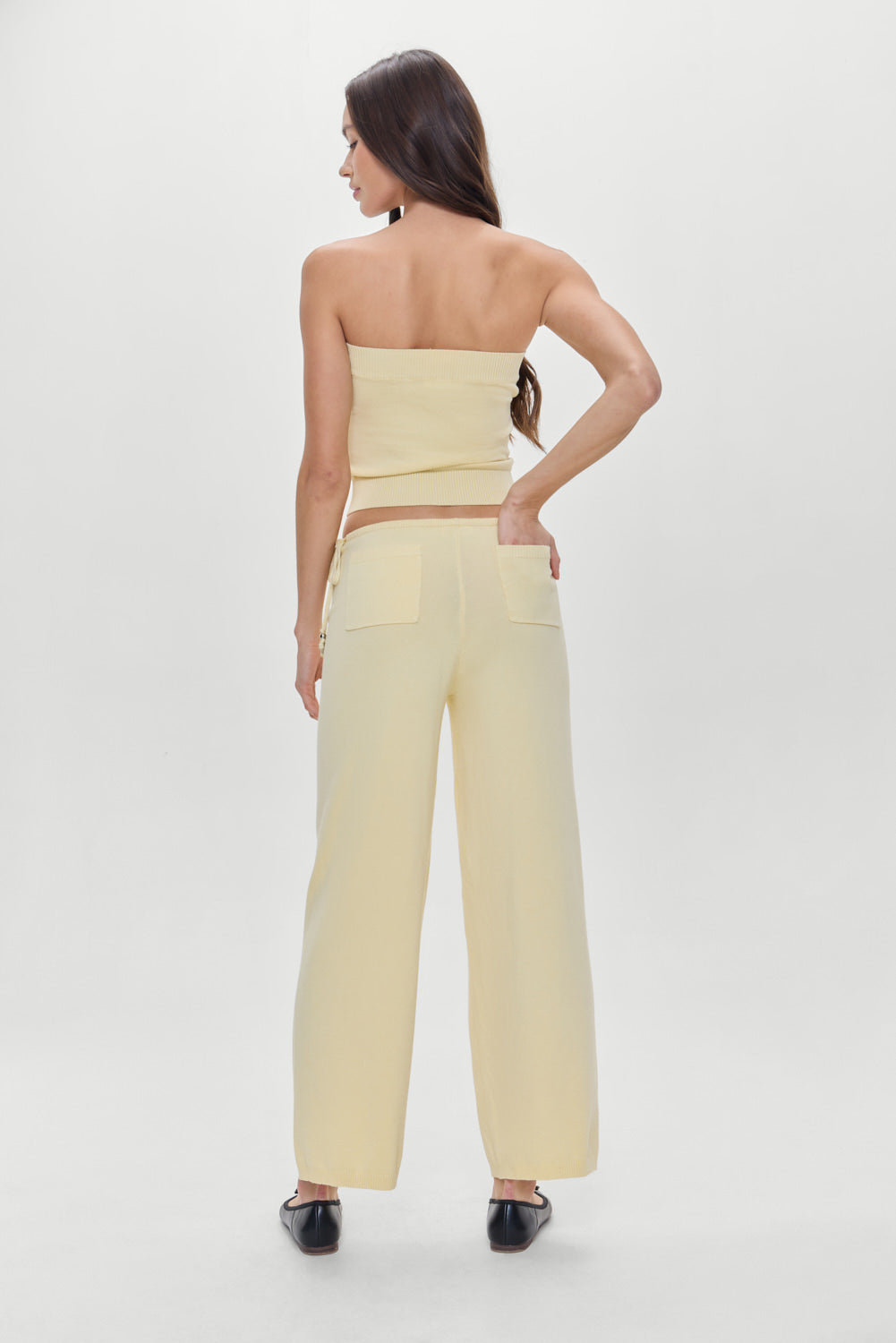 Breeze Low Rise Knit Pants  Buttercup