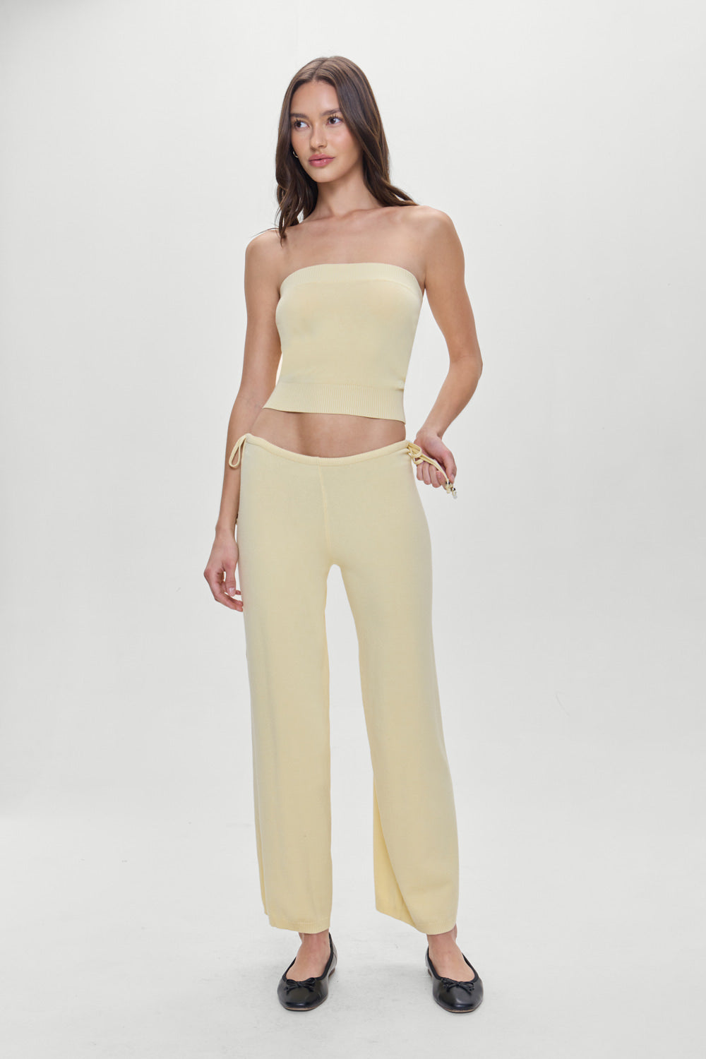 Breeze Low Rise Knit Pants  Buttercup