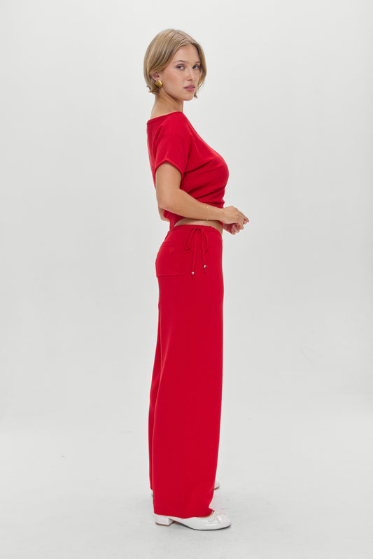 Product--Breeze Low Rise Knit Pants Heartstrings