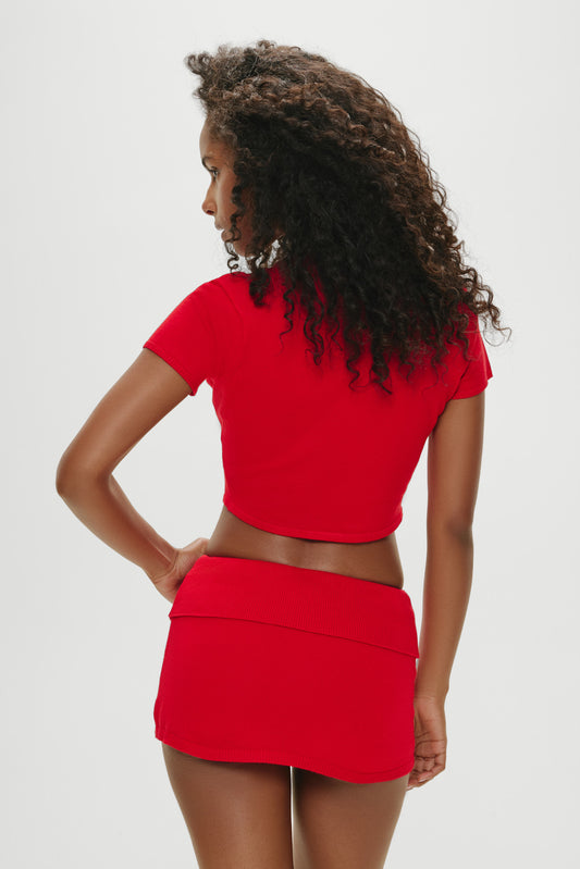 Product-Hover--x Khy Briar Cloud Knit Skirt - Heartstrings