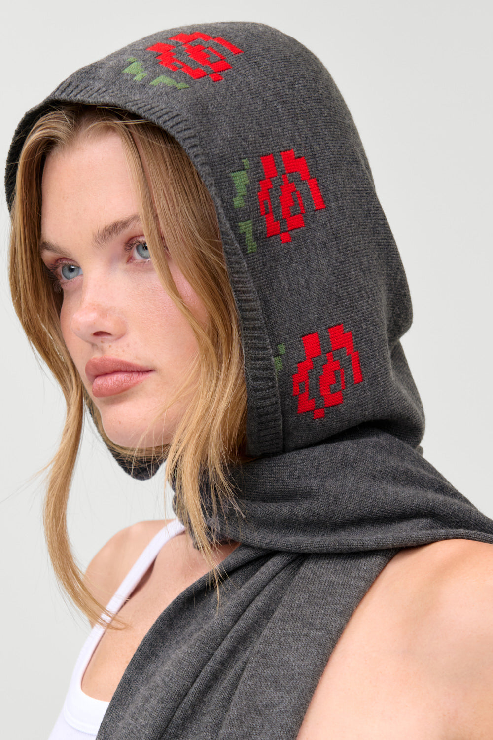 Brooks Knit Balaclava  Smoky Rose