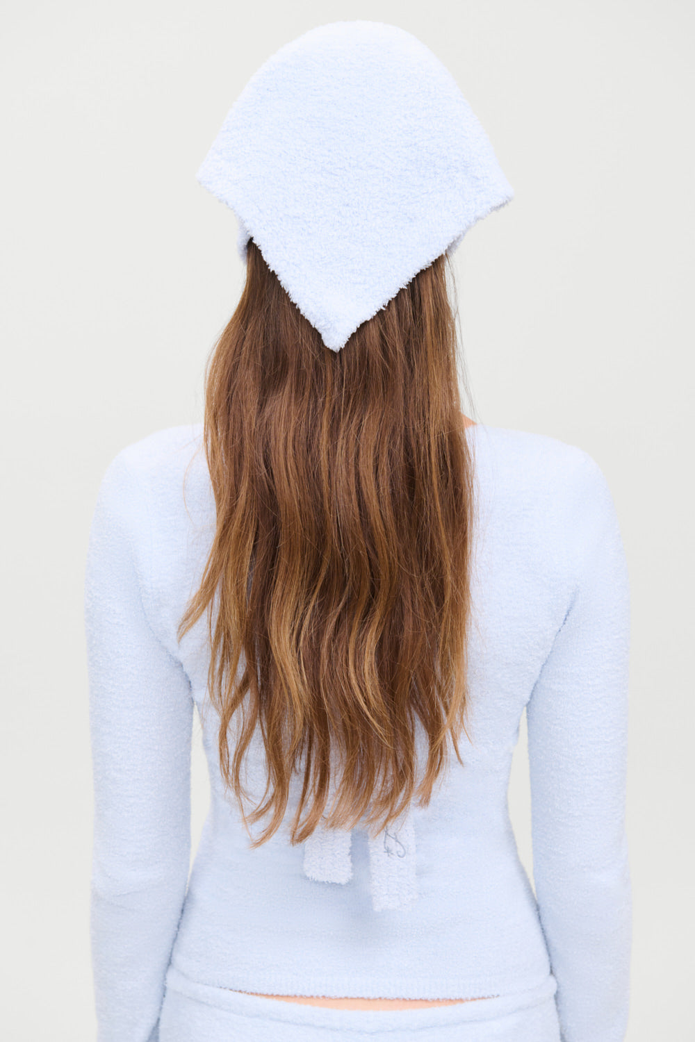 x Barefoot Dreams Bunny Headscarf  Ocean Mist
