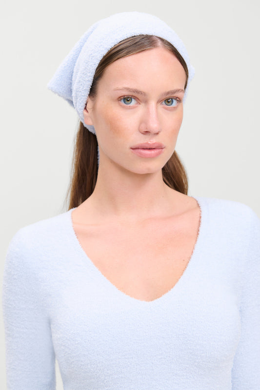 Product-Hover--x Barefoot Dreams Bunny Headscarf - Ocean Mist