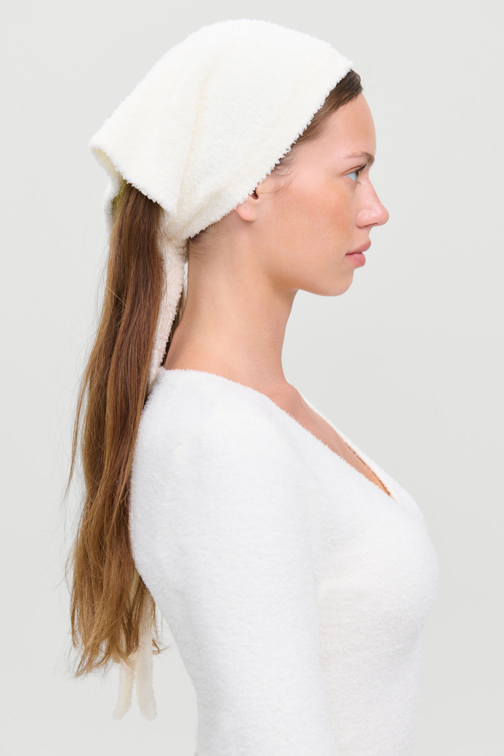 x Barefoot Dreams Bunny Headscarf  Pearl