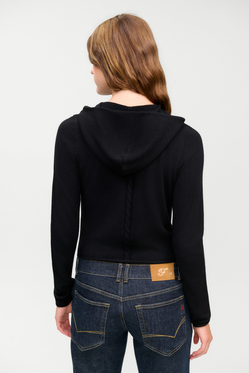 Calvin Knit Zip Up Hoodie  Black
