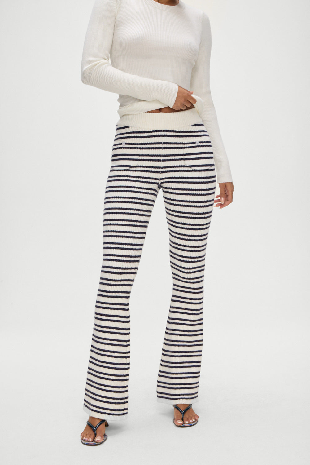 Camden Striped Knit Pants  Starlit Stripe